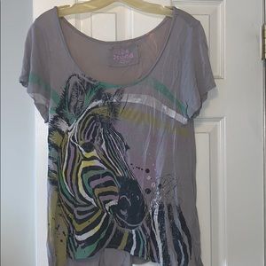 Funky Zebra Short Sleeve Tee